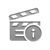 clapperboard,info icon