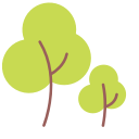green, nature, round, tree svg vector icon