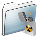 burnable,folder,alt,graphite,stripe icon