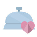 front,desk,heart icon