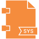 extensiom, file, file format, sys svg vector icon