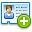 vcard,add,plus,business card,profile icon