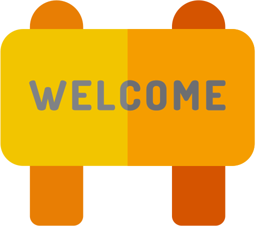 Welcome svg vector icon
