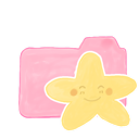 ak, candy, folder, happy, starry icon