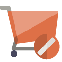 shopping,cart,cancel icon