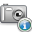 camera, info icon