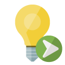 ligthbulb,right icon