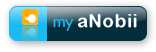 anobii, blue, large icon