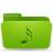 folder,green,music icon