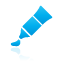 blue, paint, tube icon