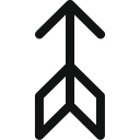 arrow, arrow up, hunting, hunting arrow, love, love arrow, up svg vector icon