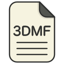 document, file, file 3d, file 3dmf, format, type svg vector icon