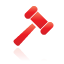 auction, red icon