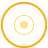 basic, disc, yellow icon
