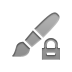 brush,lock icon
