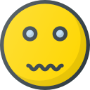 emoji, emote, emot, emot, nervous svg vector icon