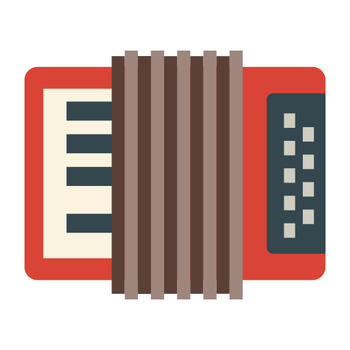 Accordion svg vector icon