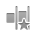distribute,horizontal,right,star icon