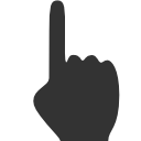 one,finger icon