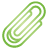 basic, clip, green, paper icon