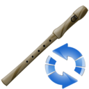 flute,refresh,instrument,reload icon