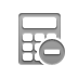 calculator,delete icon
