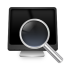 computer, search icon