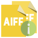 file,format,aiff,info icon