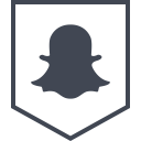 logo, media, snapchat, social svg vector icon