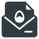 card, easter, message, port svg vector icon