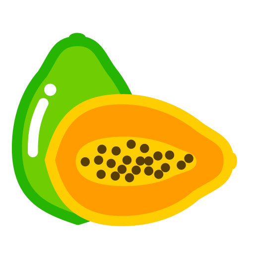 Papaya svg vector icon