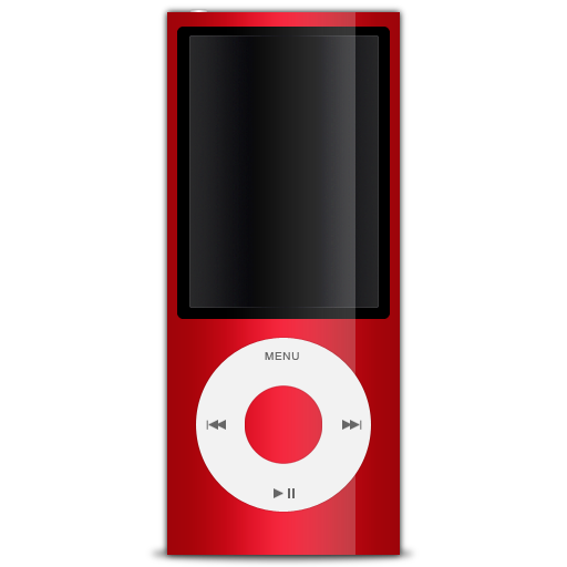 5g, ipod, nano, red icon