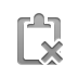 clipboard,cross icon