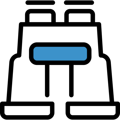 Binoculars svg vector icon