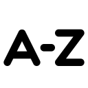 alphabetically, sort svg vector icon