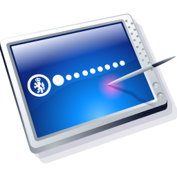 tablet,blue icon