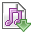 music,down,descend,download,fall,decrease,descending icon