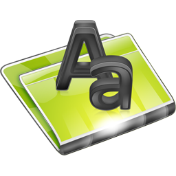 font,folder icon