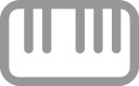 audio, music, piano svg vector icon