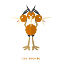 dodrio, flying, kanto, pokemon, volador svg vector icon
