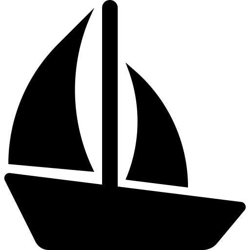 Sailboat svg vector icon