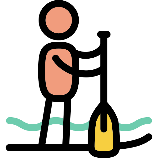 Standup Paddleboardi svg vector icon