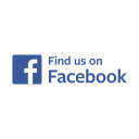 badge, facebook, find, on, us svg vector icon
