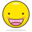 face, grinning svg vector icon