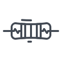 electric, electricity, energy, power, resistance svg vector icon