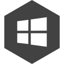 hexagon, media, social, store, window svg vector icon