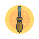 broom, costume, halloween, scary, spooky, witch svg vector icon
