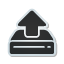 drive, hard, sticker, upload icon