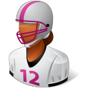 female, footballplayer icon