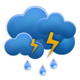 weezle,cloud,thunder,rain icon